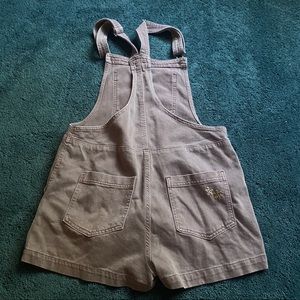 Aerie light purple short overalls